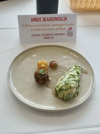 Les 6 assiettes préparées pendant le concours.
