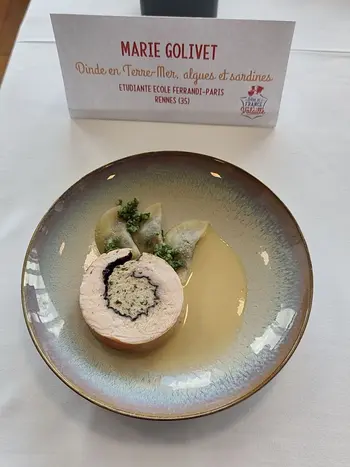 Les 6 assiettes préparées pendant le concours.