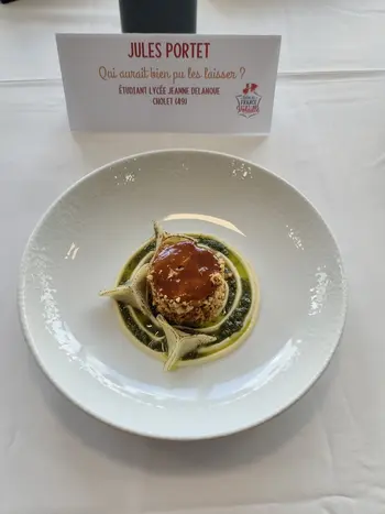 Les 6 assiettes préparées pendant le concours.