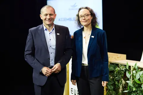 Dany Rochefort, Président d’Eureden et Marie-Gabrielle Daniel, directrice générale.