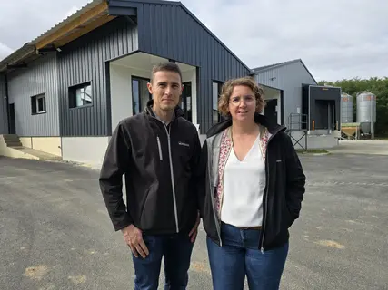 Olivier et Marine Traineau représentent la troisième génération au sein de l’exploitation Ovomauges