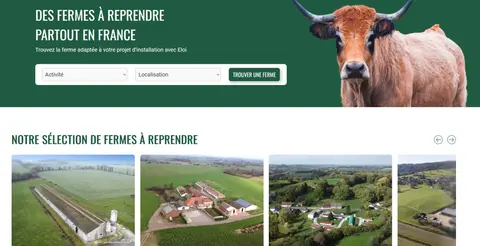 Page d'accueil du site internet (capture écran).