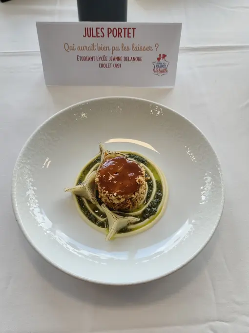 Les 6 assiettes préparées pendant le concours.
