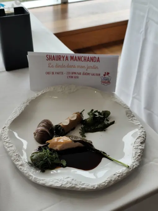 Les 6 assiettes préparées pendant le concours.